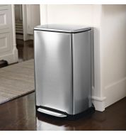 Poubelle cuisine acier brossé 38 L