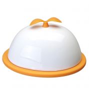 Beurrier orange porcelaine et silicone