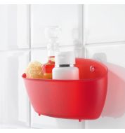 Panier rangement douche rouge Koziol