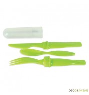 Couverts lunch box pour boite repas vert