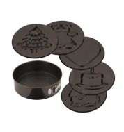 Moule à manqué avec décors