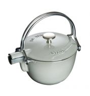 Théière en fonte Staub grise ronde