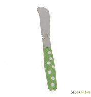 Couteau à beurre à pois vert - Déjeuner sur l'herbe