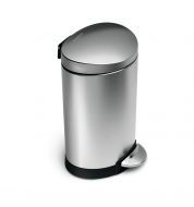 Poubelle salle de bain demi lune  6L