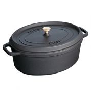Cocotte en fonte Staub ovale noire - 37 cm
