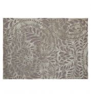 Tapis salon taupe motif végétal