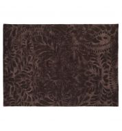 Tapis salon marron motif végétal