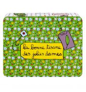 Boite à tisane Jolies dames Derriere la porte (compartiments)