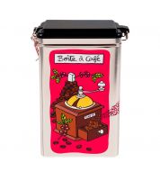 Boite café hermétique moulin cerise
