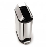 Poubelle cuisine inox papillon 45 L