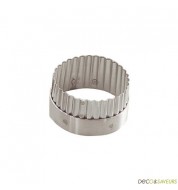Emporte pièce rond cannelé en inox De Buyer (6cm)