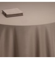 Nappe taupe Trevira CS carrée 240 cm