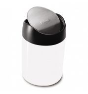 Poubelle de table Simplehuman blanche 1.5l