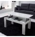 Table basse relevable blanche rectangulaire