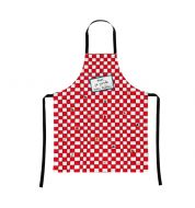 Tablier rouge "Je garde mon tablier" 