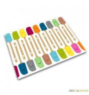 Planche à découper en verre Joseph Joseph spatule