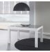 Table à manger blanche 130 - 180 cm