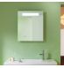 Miroir salle de bain rétro-éclairage Led, horloge et antibué