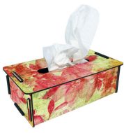 Boîte à mouchoirs Werkhaus fleurs rouge et jaune