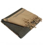 Fouta sable et cendre coton bio Karawan