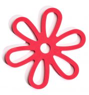 Dessous de plat magnétique fleur rouge