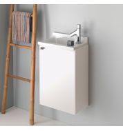 Meuble lave main sanijura Pop laqué blanc brillant