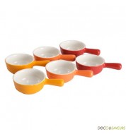 Mini poêlons en porcelaine (lot de 6)