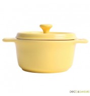 Mini cocotte STAUB en céramique citron (par 2)