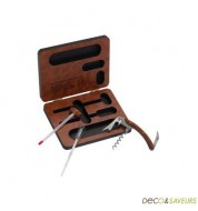 Coffret Sommelier (tire bouchon et vinomètre)