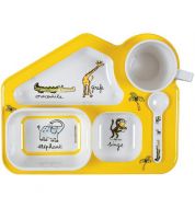 Assiette mélamine enfant jungle