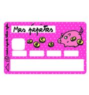 Stickers carte bleue Valérie Nylin Mes pépétes