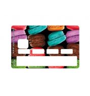Sticker carte bancaire big macarons