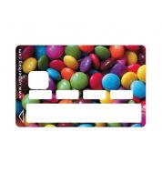 Sticker carte bleu smarties