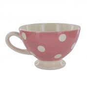 Tasse à thé Gros pois rose 65 cl (x1) Déjeuner sur l'herbe