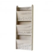 Porte revues mural en bois