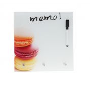 Mémo aimanté avec feutre Macarons