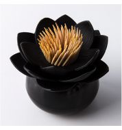 Porte cure-dents noir Lotus Qualy