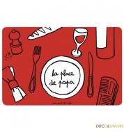Set de table Derrière la porte Place de papa (x1)