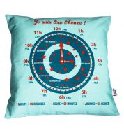 Coussin enfant heure