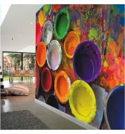 Décor mural numérique Factory non tissé