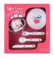 Coffret 5 pieces Mélanine Petits chats