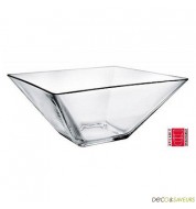 Saladier en verre carré OPTIK 25x25cm (x1)