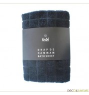 Drap de bain Hammam noir Tadé