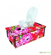 Boîte à mouchoirs imprimée Werkhaus fleur