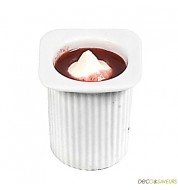 Petit suisse porcelaine - verrine porcelaine (x6)