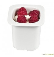 Pot de yaourt en porcelaine  (x6) - verrine porcelaine
