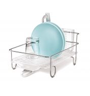 Petit egouttoir en acier et plastique transparent Simple Human