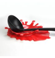 Repose cuillère Splash Mustard