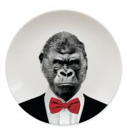 Assiette Gorille Sauvage Mustard