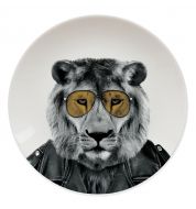 Assiette Lion Sauvage Mustard